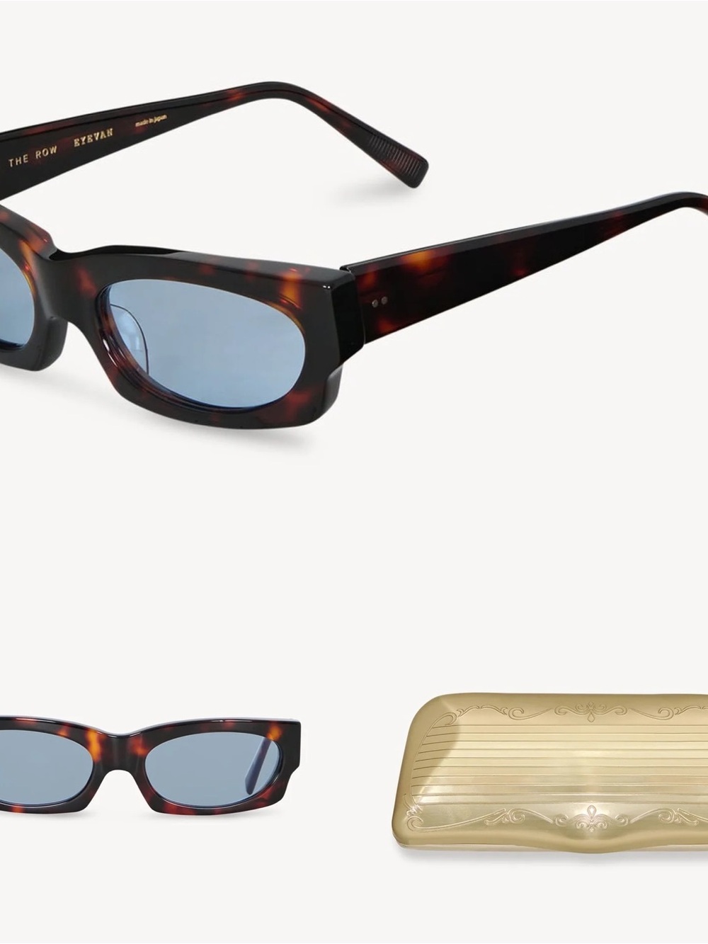 The Row Kai Sunglasses with Blue Lenses